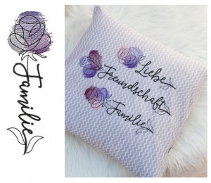 Stickserie - Rose Liebe